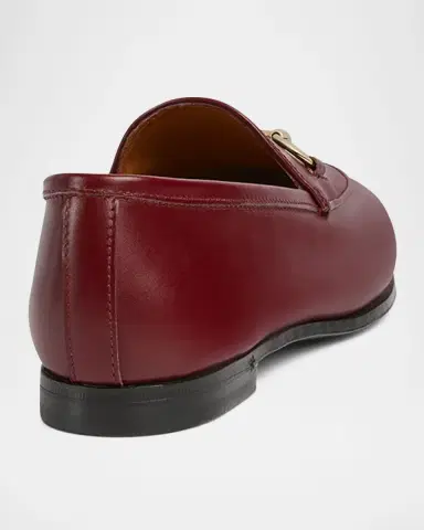 Gucci Jordaan Leather Horsebit Loafers | Thumbnail 3