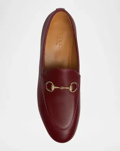 Gucci Jordaan Leather Horsebit Loafers | Thumbnail 4