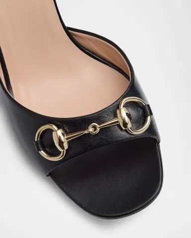 Gucci Lady Horsebit Leather Sandals | Thumbnail 3 Gucci Lady Horsebit Leather Sandals | Thumbnail 3