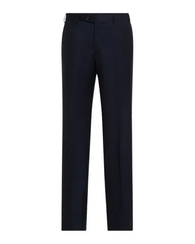 Giorgio Armani Men's Solid Wool Flat-Front Trousers | Thumbnail 1 Giorgio Armani Men's Solid Wool Flat-Front Trousers | Thumbnail 1