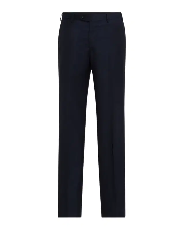 Giorgio Armani Men 's Solid Wool Flat-Front Trousers