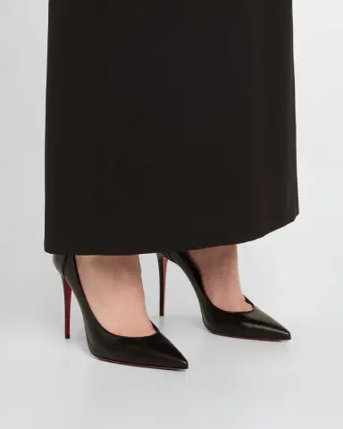 Christian Louboutin 100mm Sporty Kate Leather Pumps | Thumbnail 2