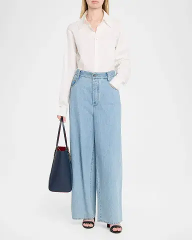 Christian Louboutin Cabata Soft Large Tote Bag in Grained Leather | Thumbnail 4