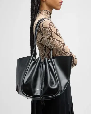 Proenza Schouler Large Ruched Calf Leather Tote Bag | Thumbnail 2 Proenza Schouler Large Ruched Calf Leather Tote Bag | Thumbnail 2