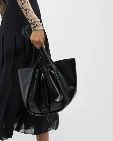 Proenza Schouler Large Ruched Calf Leather Tote Bag | Thumbnail 4 Proenza Schouler Large Ruched Calf Leather Tote Bag | Thumbnail 4