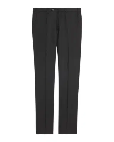 Giorgio Armani Men's Flat-Front Wool Trousers | Thumbnail 1 Giorgio Armani Men's Flat-Front Wool Trousers | Thumbnail 1