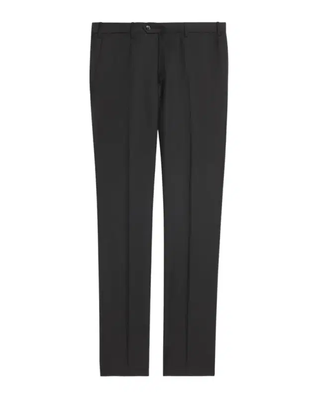 Giorgio Armani Men 's Flat-Front Wool Trousers