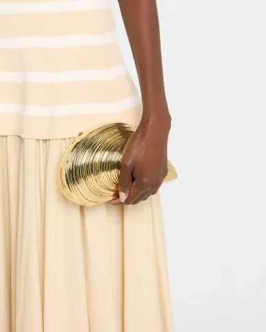 Simkhai Bridget Metal Oyster Shell Clutch Bag | Thumbnail 6 Simkhai Bridget Metal Oyster Shell Clutch Bag | Thumbnail 6