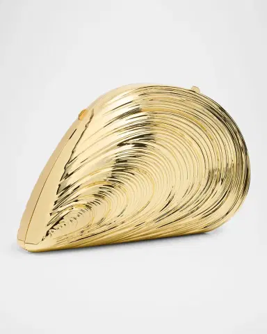 Simkhai Bridget Metal Oyster Shell Clutch Bag | Thumbnail 7 Simkhai Bridget Metal Oyster Shell Clutch Bag | Thumbnail 7