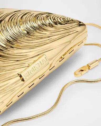 Simkhai Bridget Metal Oyster Shell Clutch Bag | Thumbnail 10 Simkhai Bridget Metal Oyster Shell Clutch Bag | Thumbnail 10