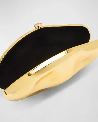 Cult Gaia The Caldera Metallic Clutch Bag | Thumbnail 3 Cult Gaia The Caldera Metallic Clutch Bag | Thumbnail 3