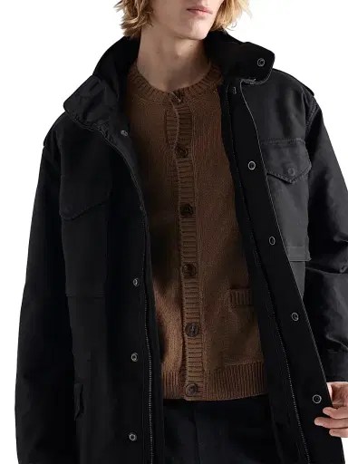 Prada Men's Cashmere Cardigan - Brown | Thumbnail 6 Prada Men's Cashmere Cardigan - Brown | Thumbnail 6