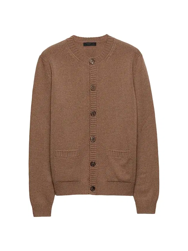Men's Cashmere Cardigan - Brown