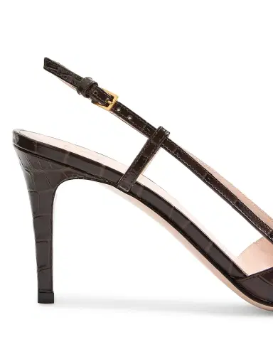 Valentino Garavani Women's VLogo Signature Slingback Pumps in 80MM Printed Calfskin | Thumbnail 6 Valentino Garavani Women's VLogo Signature Slingback Pumps in 80MM Printed Calfskin | Thumbnail 6