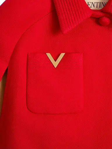 Valentino Garavani Women's Drill Double Coat - Red - Size 0 | Thumbnail 6