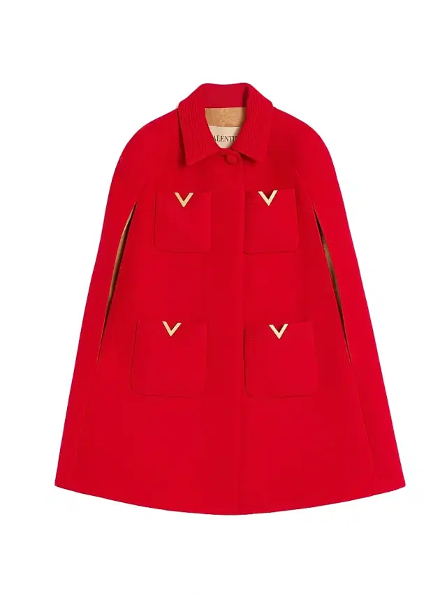 Women's Drill Double Coat - Red