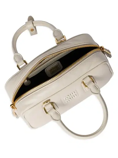 Miu Miu Women's Arcadie Leather Top Handle Bag | Thumbnail 4 Miu Miu Women's Arcadie Leather Top Handle Bag | Thumbnail 4