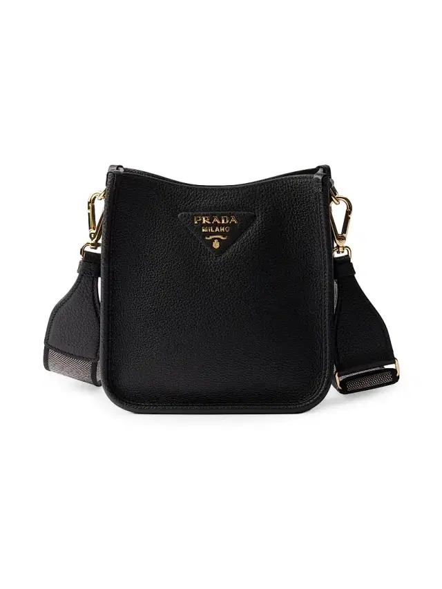 Prada Women's Mini Leather Shoulder Bag - Black
