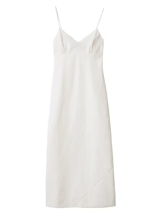 Women's Embroidered Slubbed Canvas Maxi-Dress - Beige Khaki