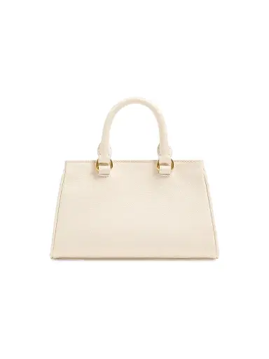 Valentino Garavani Women's Mini VLogo Signature Top Handle Bag in Grainy Calfskin - Ivory | Thumbnail 2