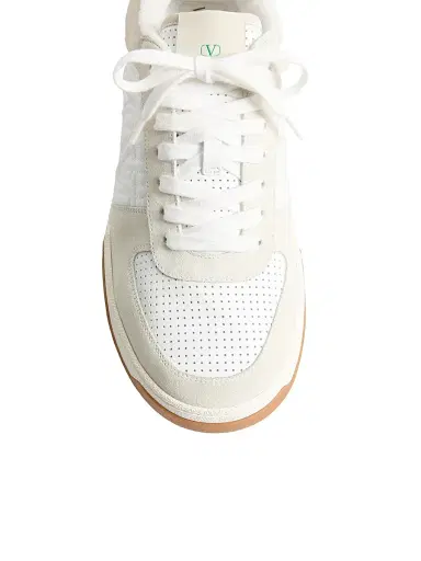 Valentino Garavani Men's Sparry Sneakers in Split Leather and Nappa - White Beige - Size 6 | Thumbnail 5