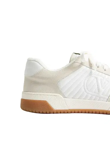 Valentino Garavani Men's Sparry Sneakers in Split Leather and Nappa - White Beige - Size 6 | Thumbnail 6
