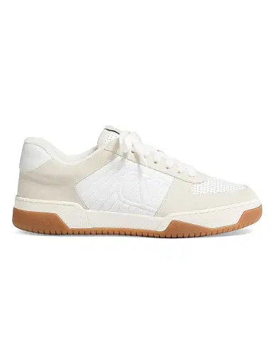 Valentino Garavani Men's Sparry Sneakers in Split Leather and Nappa - White Beige - Size 6 | Thumbnail 1