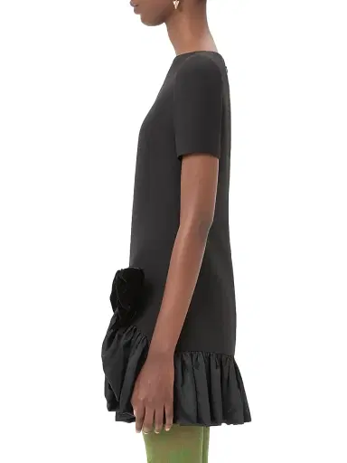 Valentino Garavani Women's Crepe Couture Short Dress - Black - Size 4 | Thumbnail 3 Valentino Garavani Women's Crepe Couture Short Dress - Black - Size 4 | Thumbnail 3