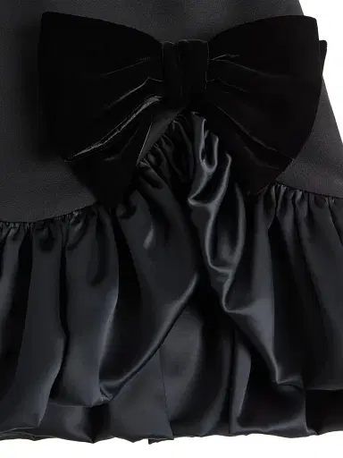 Valentino Garavani Women's Crepe Couture Short Dress - Black - Size 4 | Thumbnail 6 Valentino Garavani Women's Crepe Couture Short Dress - Black - Size 4 | Thumbnail 6
