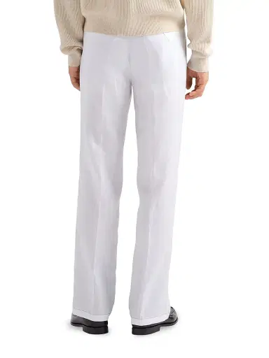 Prada Men's Linen Pants - White - Size 28 | Thumbnail 4 Prada Men's Linen Pants - White - Size 28 | Thumbnail 4