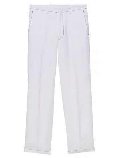 Prada Men's Linen Pants - White - Size 28 | Thumbnail 1 Prada Men's Linen Pants - White - Size 28 | Thumbnail 1