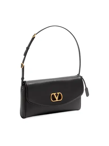 Valentino Garavani Women's DeVain Nappa Shoulder Bag - Black | Thumbnail 3