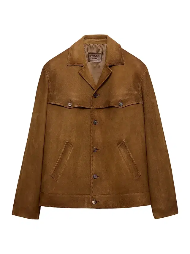 Men's Suede Jacket - Brown