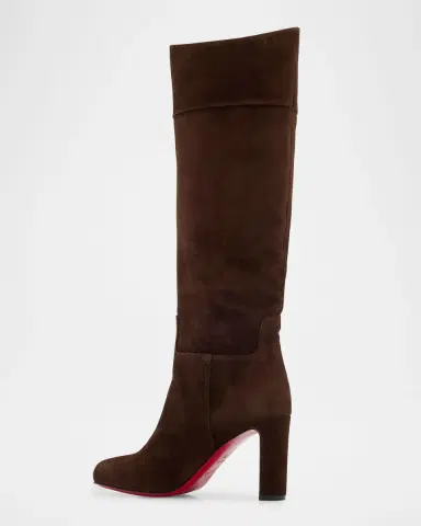 Christian Louboutin 85mm Loo Suede Knee Boots | Thumbnail 2