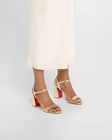 Christian Louboutin 85mm Miss Jane Metallic Ankle-Strap Sandals | Thumbnail 2 Christian Louboutin 85mm Miss Jane Metallic Ankle-Strap Sandals | Thumbnail 2