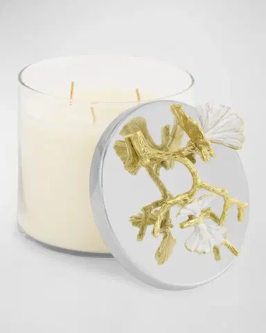 Michael Aram Butterfly Ginkgo White & Gold Candle | Thumbnail 2 Michael Aram Butterfly Ginkgo White & Gold Candle | Thumbnail 2
