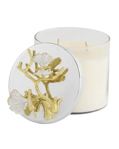Michael Aram Butterfly Ginkgo White & Gold Candle | Thumbnail 1 Michael Aram Butterfly Ginkgo White & Gold Candle | Thumbnail 1