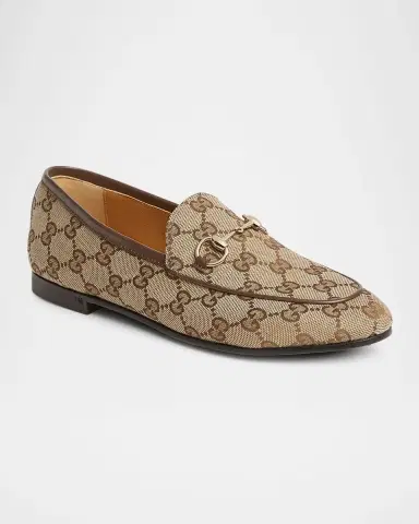 Gucci GG Canvas Flat Loafers | Thumbnail 2