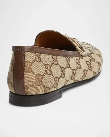 Gucci GG Canvas Flat Loafers | Thumbnail 3