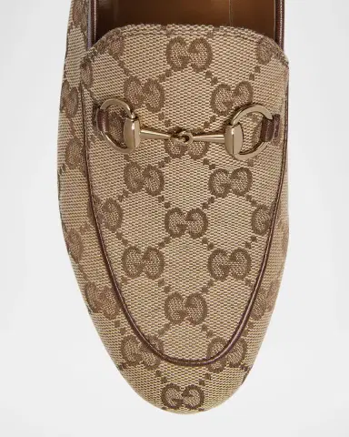 Gucci GG Canvas Flat Loafers | Thumbnail 4