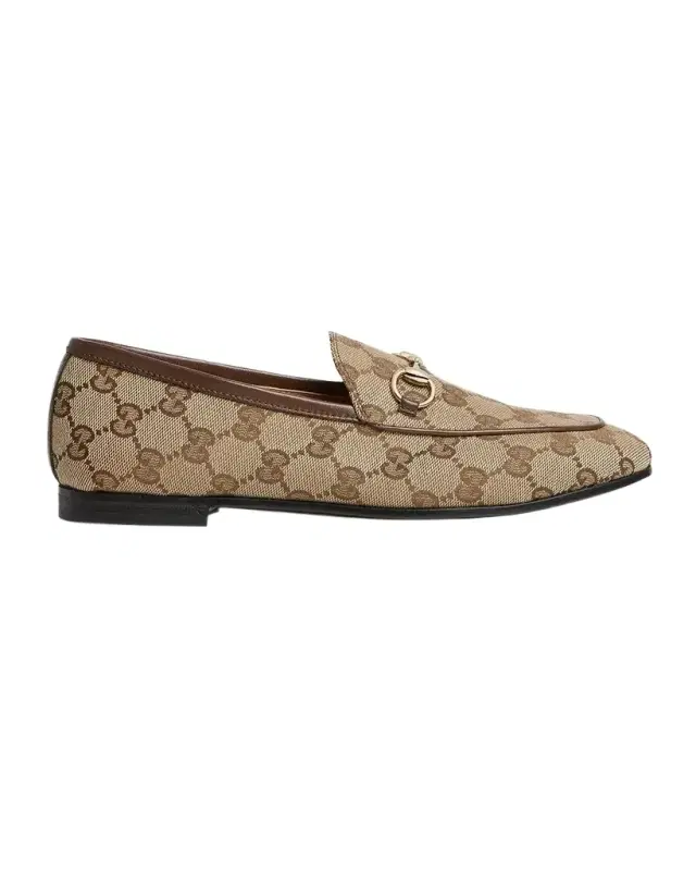 Gucci GG Canvas Flat Loafers