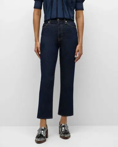 Ulla Johnson The Agnes Cropped Straight-Leg Denim Jeans | Thumbnail 2 Ulla Johnson The Agnes Cropped Straight-Leg Denim Jeans | Thumbnail 2