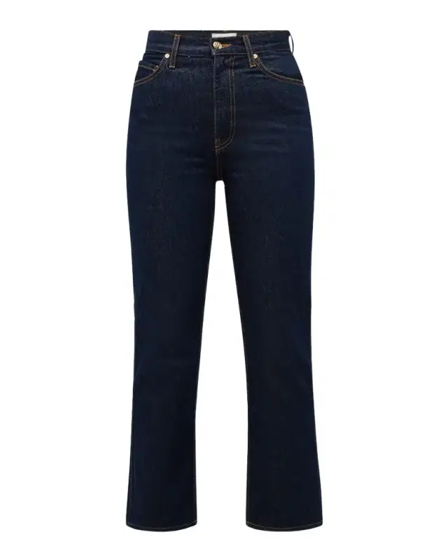 The Agnes Cropped Straight-Leg Denim Jeans