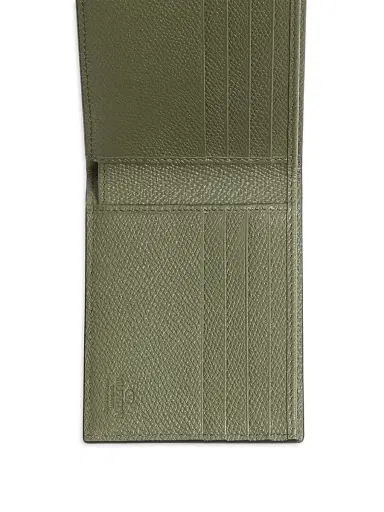 Valentino Garavani Men's VLogo Signature Grainy Calfskin Wallet - Military Green | Thumbnail 4