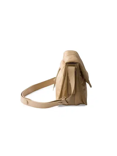 Prada Women's Small Padded Re-Nylon Shoulder Bag - Brown | Thumbnail 5
