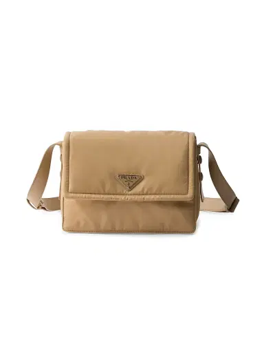 Prada Women's Small Padded Re-Nylon Shoulder Bag - Brown | Thumbnail 1