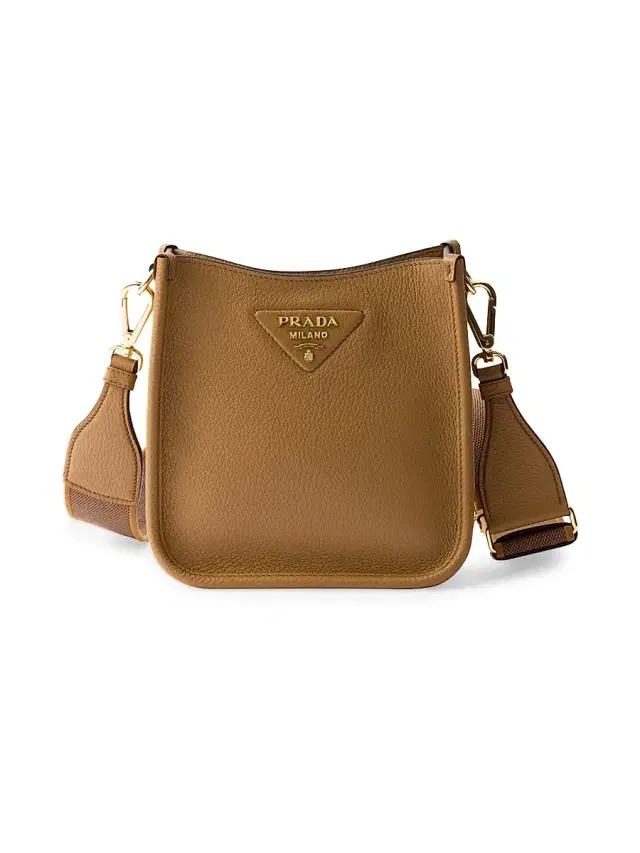 Prada Women's Mini Leather Shoulder Bag - Brown