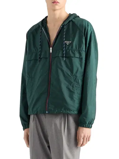 Prada Men's Re-Nylon Blouson Jacket - Green - Size 48 | Thumbnail 2 Prada Men's Re-Nylon Blouson Jacket - Green - Size 48 | Thumbnail 2
