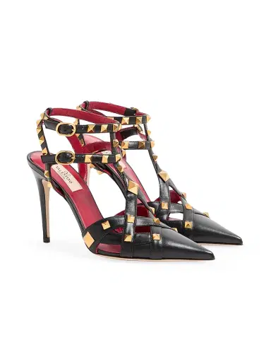 Valentino Garavani Women's Studdy 100MM Kidskin Pumps | Thumbnail 2 Valentino Garavani Women's Studdy 100MM Kidskin Pumps | Thumbnail 2