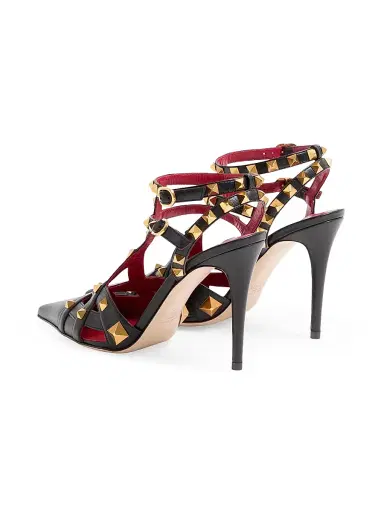 Valentino Garavani Women's Studdy 100MM Kidskin Pumps | Thumbnail 3 Valentino Garavani Women's Studdy 100MM Kidskin Pumps | Thumbnail 3